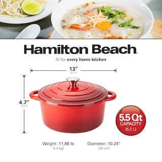 Foto 6 | Foto 6 | Horno Holandés Hamilton Beach Rojo 5.5 l Rojo - Venta Internacional