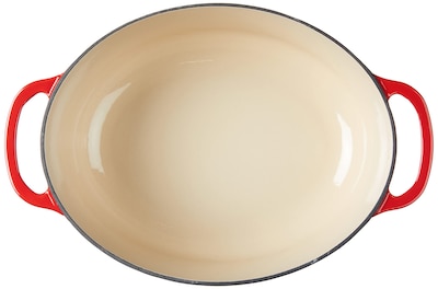 Foto 3 | Foto 3 | Dutch Oven Lodge, 7 Cuartos De Galón, Hierro Fundido Esmaltado, Ovalado, Rojo - Venta Internacional.