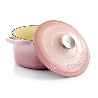 Foto 2 | Foto 2 | Horno Holandés Crock-pot De Hierro Fundido Esmaltado Artesanal, 3 Litros, Rosa Rubor - Venta Internacional.
