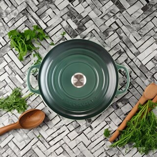 Foto 5 | Foto 5 | Horno Holandés Le Creuset De Hierro Fundido Esmaltado 9 Litros Color Alcacauta - Venta Internacional.