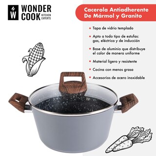 Foto 2 | Foto 2 | Cacerola Wonder Cook color Gris 24 cm