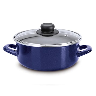 Foto 1 | Foto 1 | Cacerola Ekco 87531 color Azul con Tapa de Vidrio 24 cm