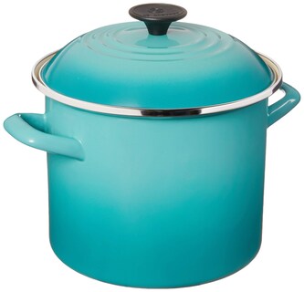 Foto 1 | Foto 1 | Stockpot Le Creuset, Esmalte Sobre Acero, 6 Litros, Azul Caribeño - Venta Internacional.