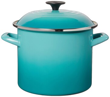 Foto 2 | Foto 2 | Stockpot Le Creuset, Esmalte Sobre Acero, 6 Litros, Azul Caribeño - Venta Internacional.