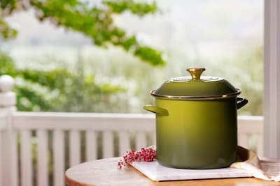 Foto 2 | Foto 2 | Stockpot Le Creuset Esmaltado Sobre Acero, 10 L, Verde Oliva - Venta Internacional.
