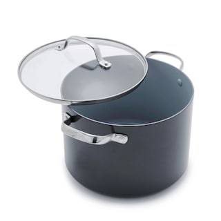 Foto 1 | Foto 1 | Olla Greenpan Valencia Pro Anodizada Dura De 8 Litros Con Tapa Gris - Venta Internacional.