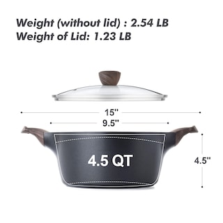 Foto 6 | Foto 6 | Olla Antiadherente Sensarte Con Tapa De Inducción De 2 6/4 5/6 6 L - Venta Internacional.