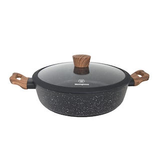 Foto 1 | Foto 1 | Arrocera Antiadherente Westinghouse De Marmol Negro Madera 28 Cm