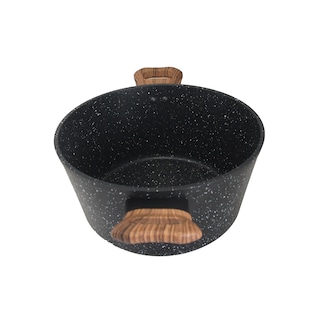Foto 4 | Foto 4 | Cacerola Antiadherente Westinghouse De Marmol Negro Madera 24 Cm