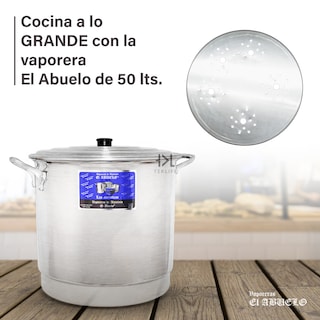 Foto 2 | Foto 2 | Vaporera De Aluminio 100% 50 Lts Puro El Abuelo 45