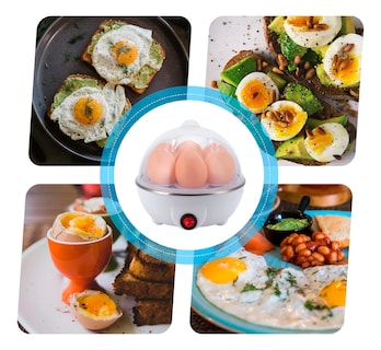 Foto 2 | Foto 2 | Vaporera Eléctrica Multiusos Para Huevos Y Verduras Color Blanco– Práctica Y Compacta