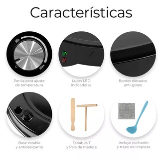 Foto 4 | Foto 4 | Crepera Eléctrica Antiadherente Lab.g 30 Cm Premium Nonstick Color Negro