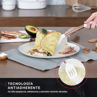 Foto 4 | Foto 4 | Crepera Comal Cookify De Mármol 28 Cm Beige Antiadherente Libre De Pfoa