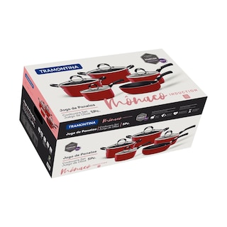 Foto 3 | Foto 3 | Set Batería de Cocina Tramontina 28799702 color Rojo Mónaco 5 UND