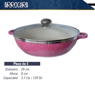 Foto 3 | Foto 3 | Batería de Cocina RD Royal Cook M16555-PINK 10 Piezas - 5 Ollas y 5 Tapas