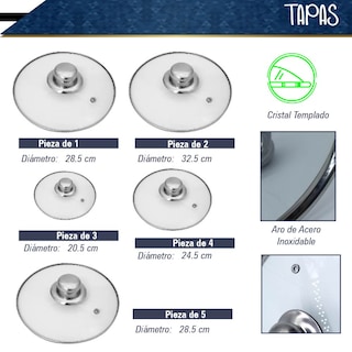 Foto 4 | Foto 4 | Batería de Cocina RD Royal Cook M16555-PINK 10 Piezas - 5 Ollas y 5 Tapas
