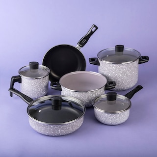 Foto 2 | Foto 2 | Batería de Cocina Cinsa Europea Granito color Rosa Malva Artesanal 10 PZAS