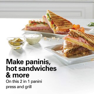 Foto 2 | Foto 2 | Venta Internacional - Prensa Panini Hamilton Beach, Sandwichera Y Parrilla Eléctrica, Almacenamiento Vertical, Rejillas Antiadh