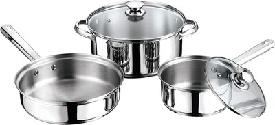 Foto 1 | Foto 1 | Batería de Acero Inoxidable Vasconia 5 Piezas