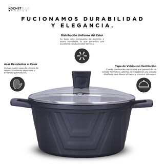 Foto 7 | Foto 7 | KOCHSTELLE Batería de Cocina Modern Color Negro Antiadherente de 13 piezas