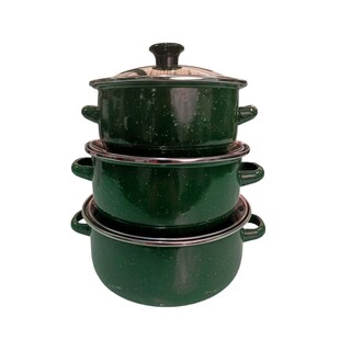 Foto 2 | Foto 2 | Juego de Ollas con Tapa de Peltre Shorbull International 6 Piezas Verde