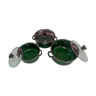 Foto 3 | Foto 3 | Juego de Ollas con Tapa de Peltre Shorbull International 6 Piezas Verde