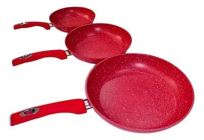 Foto 3 | Foto 3 | Juego Set De 3 Sartenes Hot Spot Antiadherente 20, 24, 28 Cm