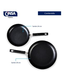 Foto 2 | Foto 2 | Sarténes Cinsa con Antiadherente 2 Piezas