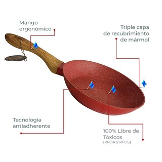 Foto 5 | Foto 5 | Set 3 Sartenes Rd Royal Cook Rojo