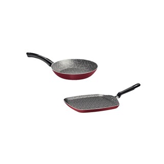 Foto 1 | Foto 1 | Sartén y Bifera Tramontina Rojas 2 Piezas