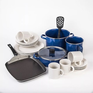 Foto 1 | Foto 1 | Batería de Cocina Cinsa 6 Piezas y Vajilla de Cerámica 16 Piezas