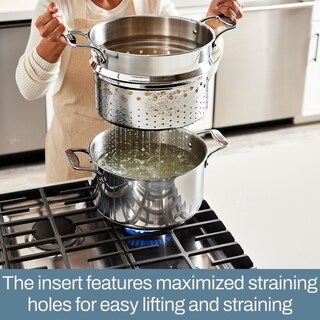 Foto 3 | Foto 3 | Stockpot All-clad Simply Strain De Acero Inoxidable De 12 Litros Con Tapa - Venta Internacional.