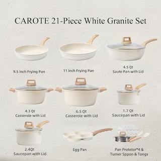 Foto 2 | Foto 2 | Juego De Utensilios De Cocina Carote White Granite Induction 21 Piezas - Venta Internacional.