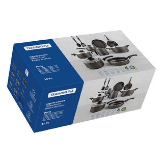 Foto 6 | Foto 6 | Batería De Cocina Tramontina Paris 10pzas Antiadherente Gris