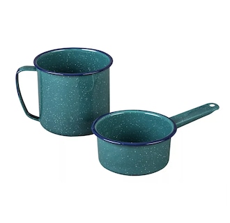 Foto 3 | Foto 3 | Batería de Cocina de Acero Vitrificado Cinsa Jaspeado Verde Aqua 10 Piezas