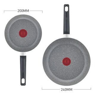 Foto 2 | Foto 2 | 2 Sartenes T-fal Natural 20 Y 24cm Antiadherente Color Gris