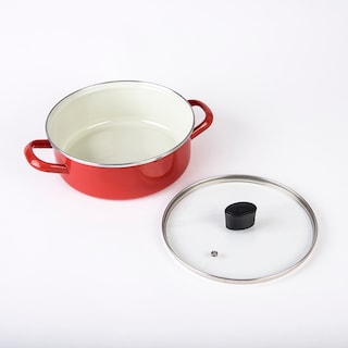 Foto 5 | Foto 5 | Batería De Cocina Cinsa Acero Vitrificado Praktica Cherry De 5 Piezas