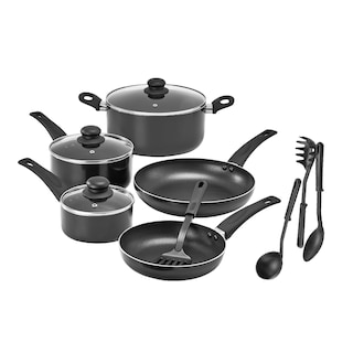 Foto 1 | Foto 1 | Juego De Utensilios De Cocina Bella De 12 Piezas, Ollas Y Sartenes Antiadherentes, Color Negro - Venta Internacional.