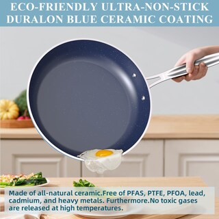 Foto 5 | Foto 5 | Juego de Sartene Nuwave Healthy Duralon Blue Ceramic Antiadherente - Venta Internacional