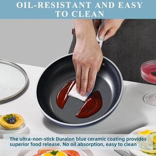 Foto 6 | Foto 6 | Juego de Sartene Nuwave Healthy Duralon Blue Ceramic Antiadherente - Venta Internacional
