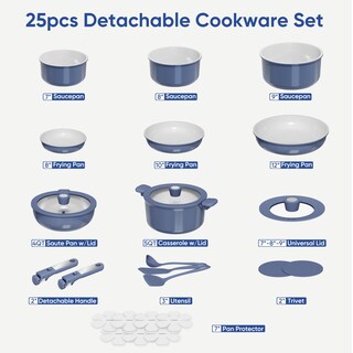 Foto 2 | Foto 2 | Juego de Utensilios de Cocina Carote Ceramic Antiadherente 25 Piezas - Venta Internacional