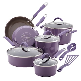 Foto 1 | Foto 1 | Juego De Utensilios De Cocina Rachael Ray Cucina, Antiadherente, 12 Piezas, Color Morado - Venta Internacional.