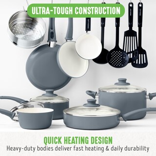 Foto 2 | Foto 2 | Bateria de Cocina Greenlife Soft Grip 16 Piezas - Venta Internacional