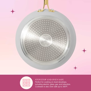 Foto 6 | Foto 6 | Juego De Utensilios De Cocina Paris Hilton Iconic Antiadherente, 10 Piezas, Gris Claro - Venta Internacional.