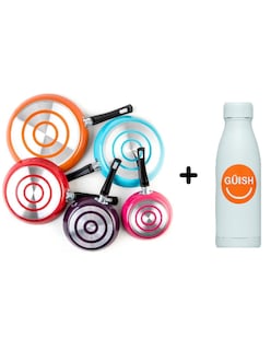Foto 1 | Foto 1 | Juego 5 Sartenes Fashion Cook Cinsa + Gratis Termo Güish De Regalo