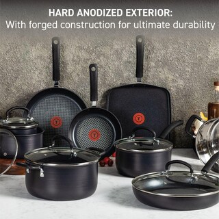 Foto 3 | Foto 3 | Juego De Utensilios De Cocina T-fal Ultimate, Antiadherente Anodizado Duro, 14 Piezas - Venta Internacional.