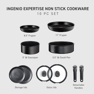 Foto 2 | Foto 2 | Set De Utensilios De Cocina T-fal Ingenio Expertise 10 Piezas Para Inducción - Venta Internacional.