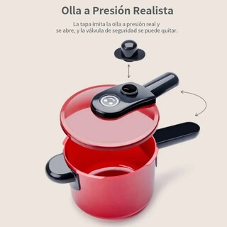 Foto 4 | Foto 4 | Juguetes De Cocina Para Ninos Utensilios Cocina Comida 61 Pz Lab.g Rojo