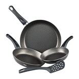 Juego De 3 Sartenes De Aluminio Y Volteador Cinsa Magnífica Gris