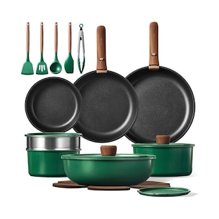 Foto 1 | Foto 1 | Set Ollas Carote 23 Pzas Antiadherente Mango Removible Color Verde